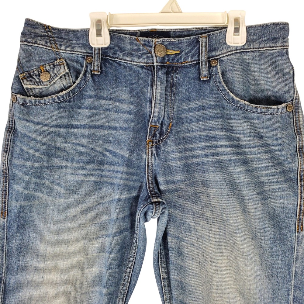 Rock & Republic Henlee Mens Blue Medium Wash Bootcut Jeans 33x32 R510163